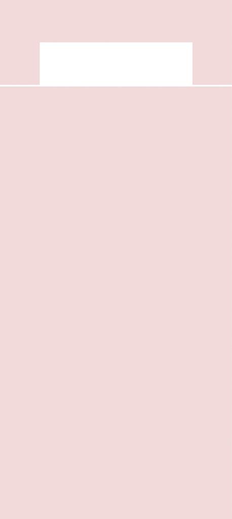 Papier + Tissue Bestecktasche Basic 202 x 85 mm, altrosa