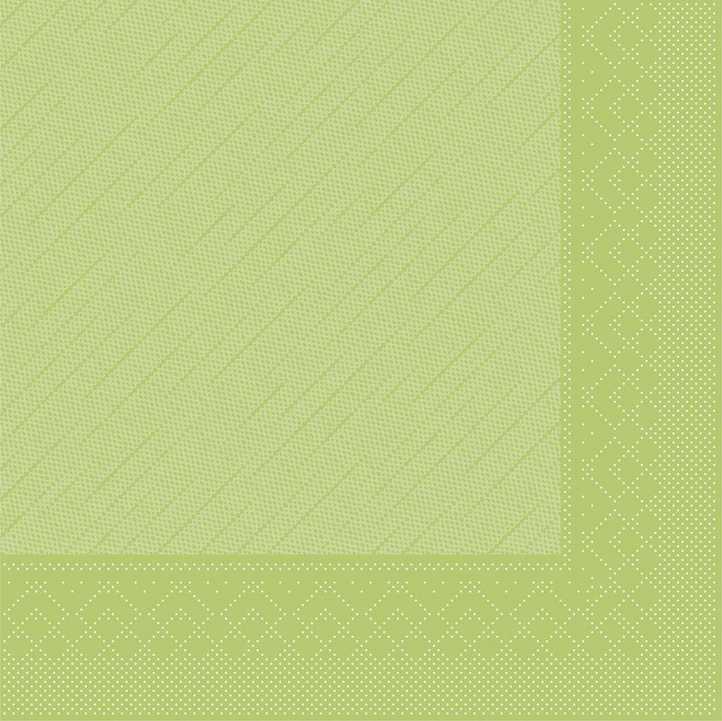 Deluxe Serviette Basic kiwi 40 x 40 cm 1/4 Falz