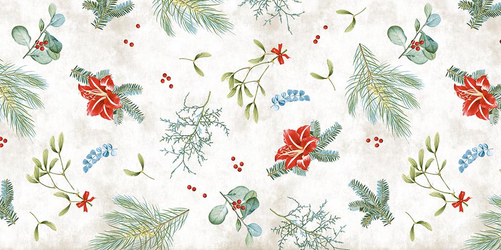 Linclass Tischläufer  Amaryllis 40 cm x 24 m