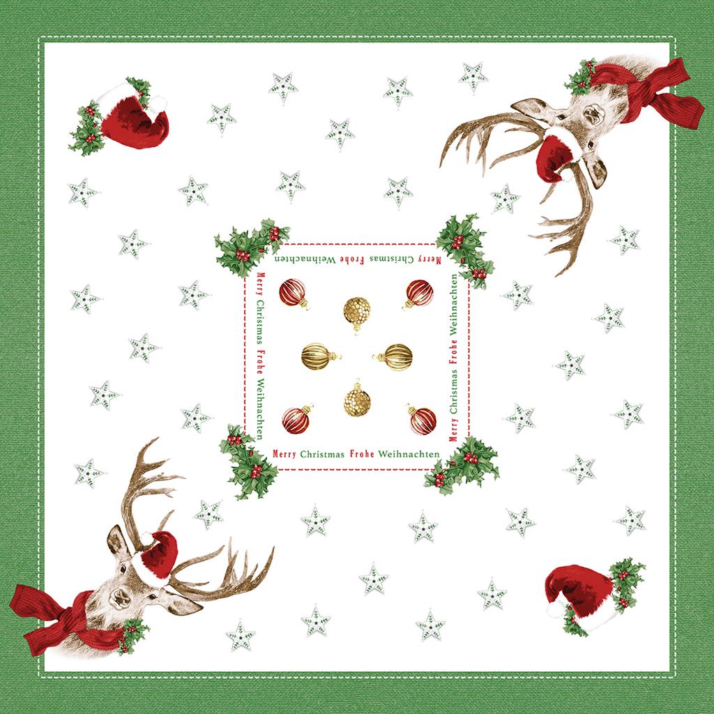 Linclass Tischdecke  Janosch 80 x 80 cm 1/8-Falz