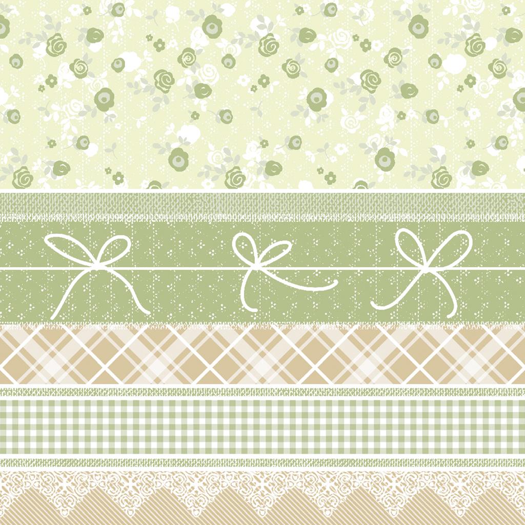 Linclass Serviette Hermine natur 40 x 40 cm 1/4 Falz