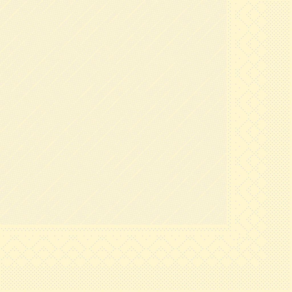 Deluxe Serviette Basic creme 40 x 40 cm 1/4 Falz