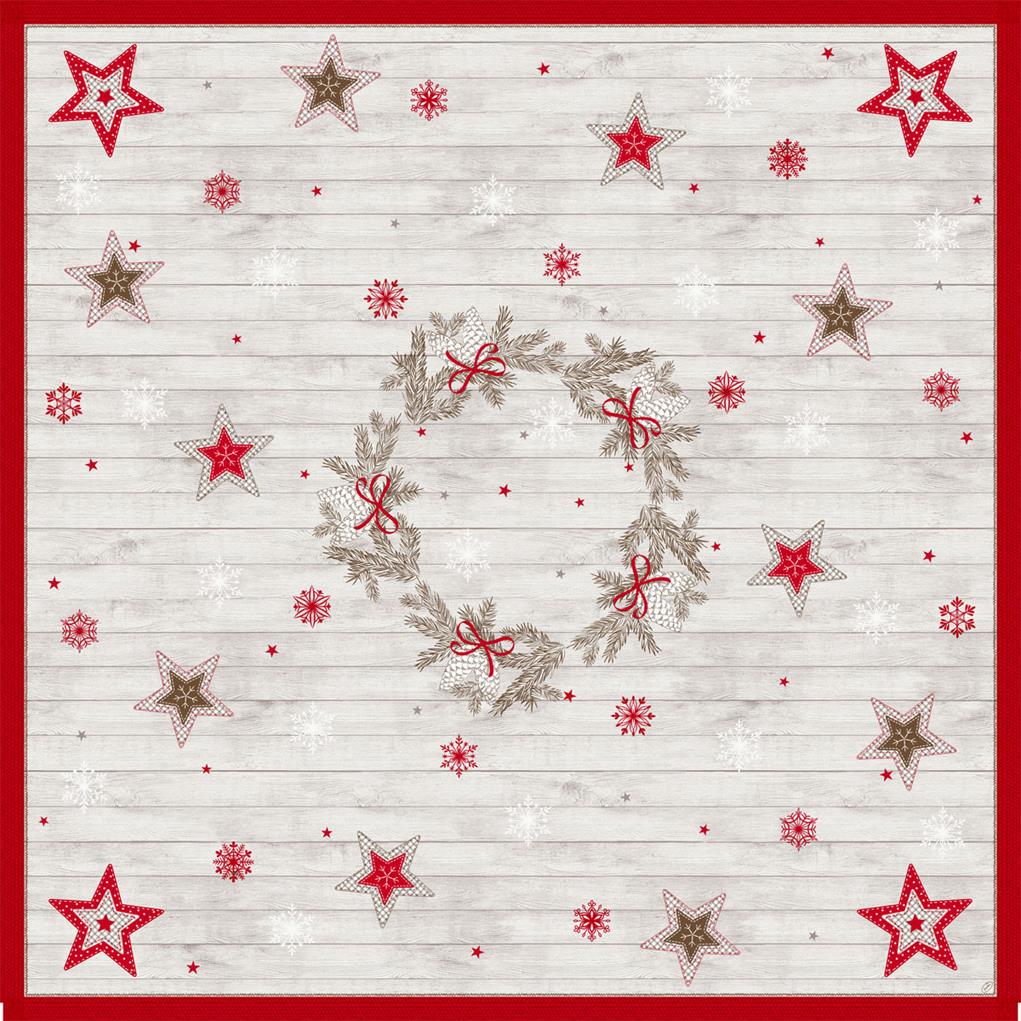 Mitteld. Bio Dunicel Cozy Winter 84 x 84 cm, Mitteld. Bio Dunicel Cozy Winter 84 x 84 cm,