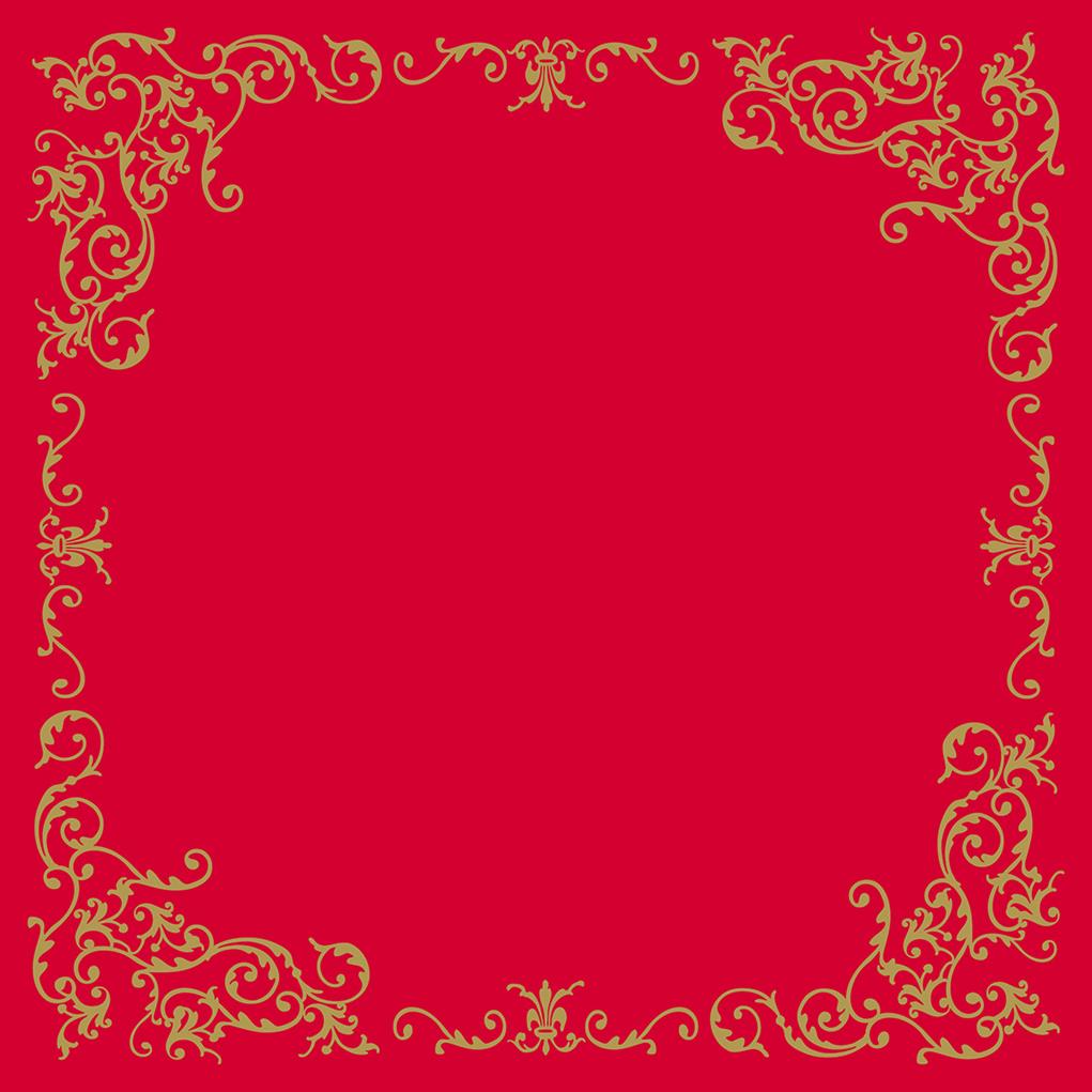 Linclass Tischdecke Pomp gold-rot 80 x 80 cm 1/8-Falz Linclass Tischdecke Pomp gold-rot 80 x 80 cm 1/8-Falz