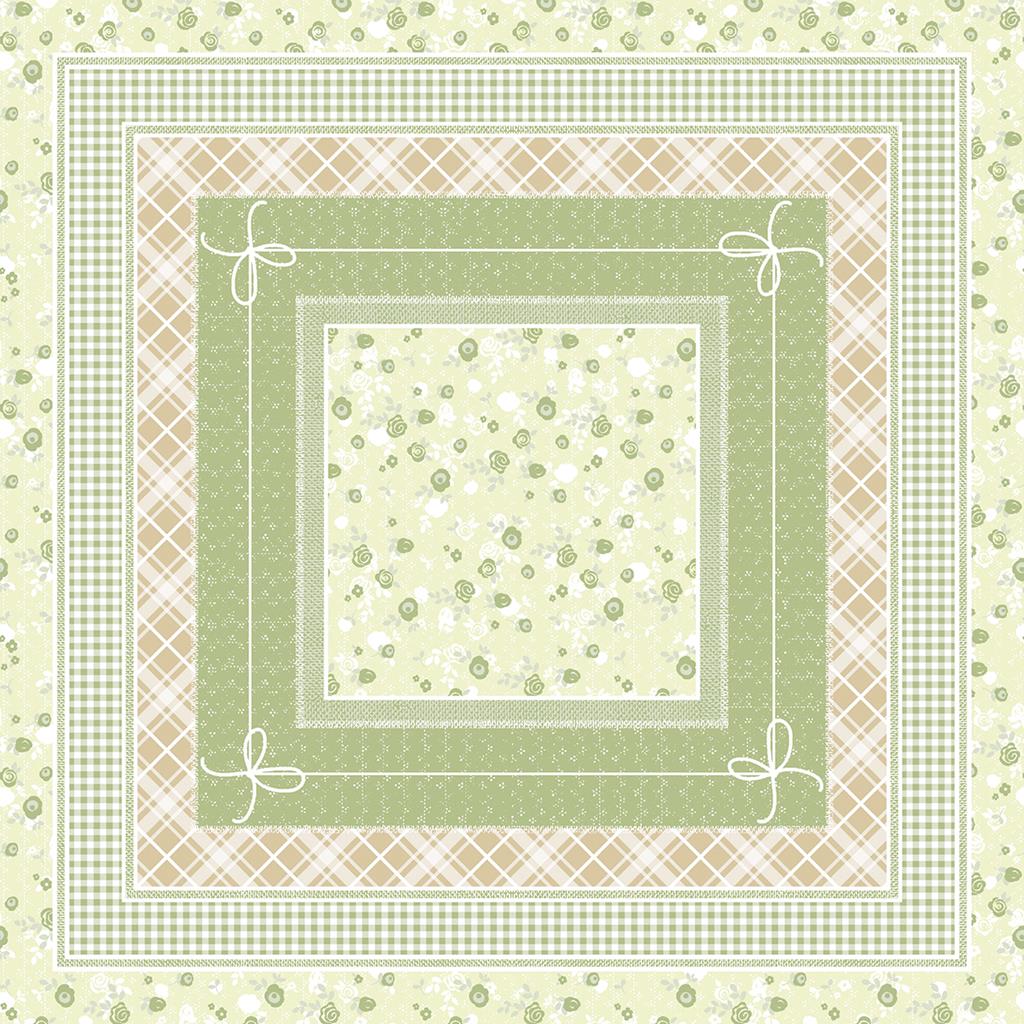 Linclass Tischdecke Hermine natur 80 x 80 cm 1/8-Falz