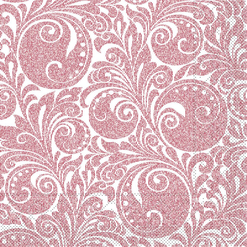 Tissue 3-lg Serviette  Jordan weiss-bord 40 x 40 cm 1/4 Falz