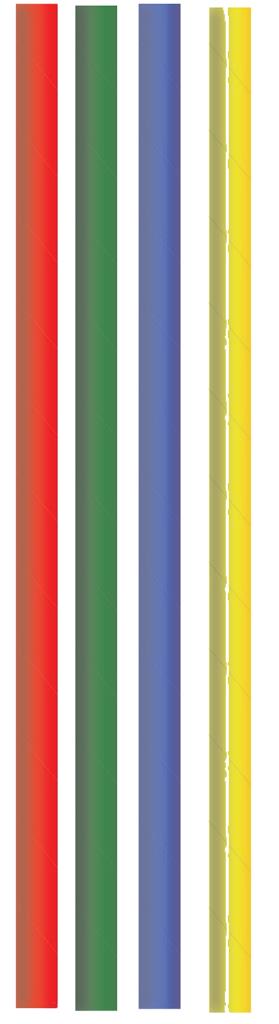 Papier Papiertrinkhalm Basic Mix Ø 8 mm / 230 mm 20x150