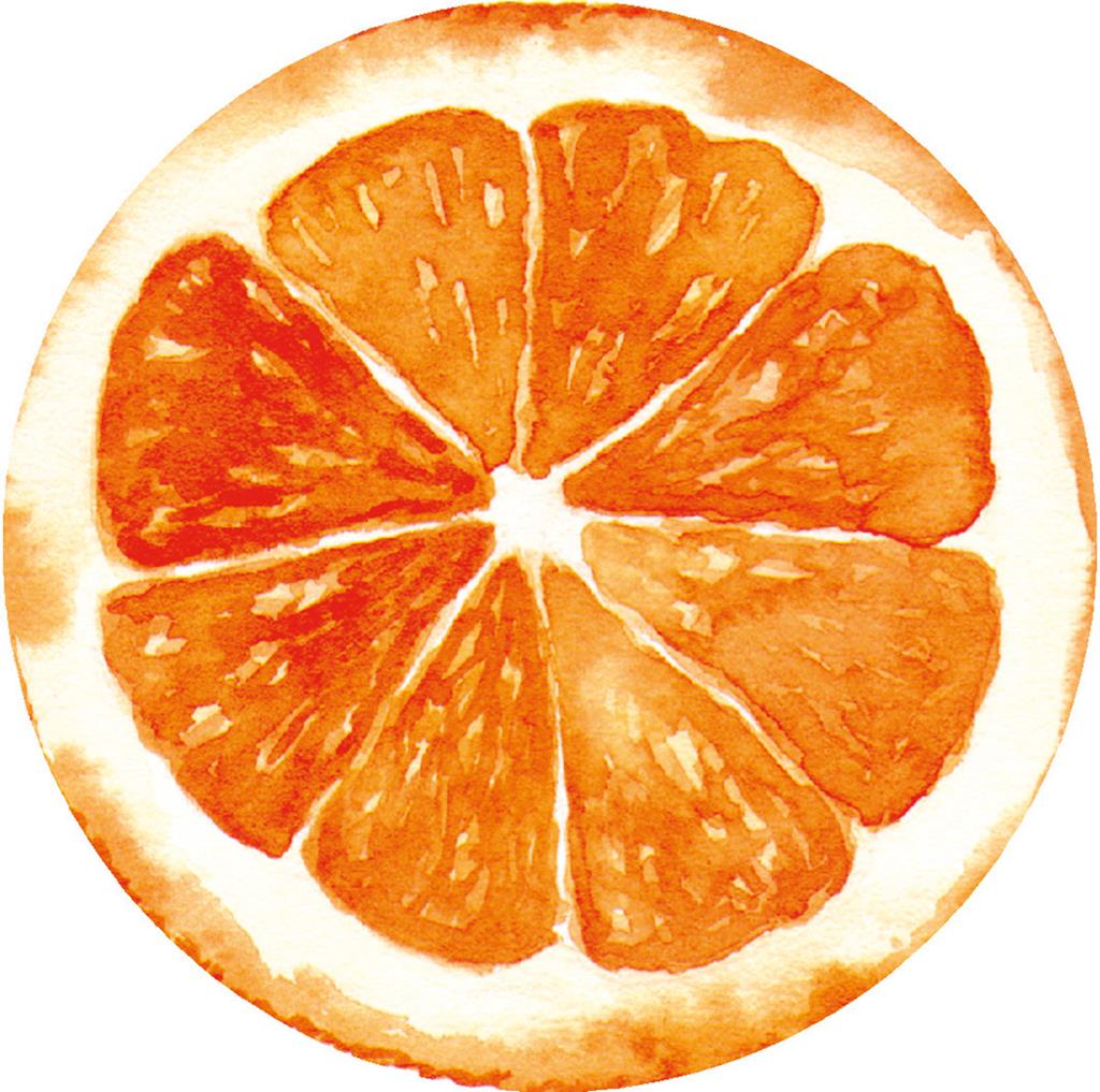 Tissue 9-lagig-Deckchen Orange 90 mm
