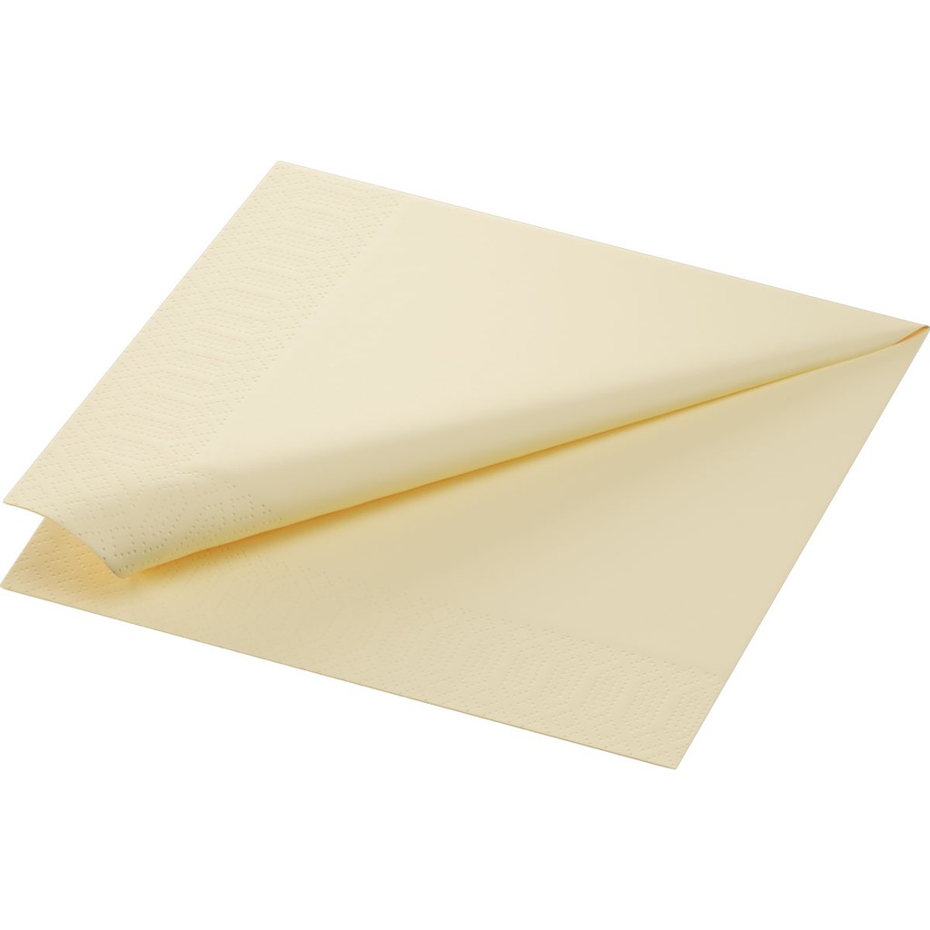 Zelltuchservietten Duni 3 lg 1/4 Falz cream, 40x40cm