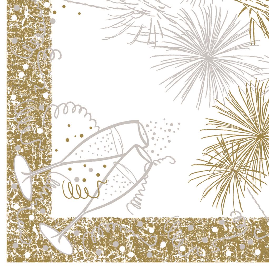Linclass-Premium Serviette  12 O´Clock 40 x 40 cm 1/4 Falz
