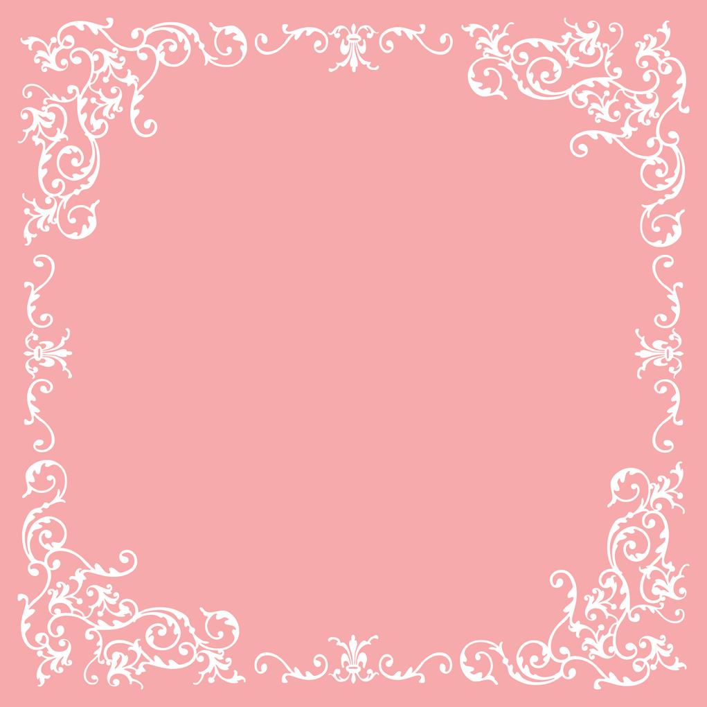 Linclass-Premium Tischdecke Pomp rosa-we 80 x 80 cm 1/8-Falz