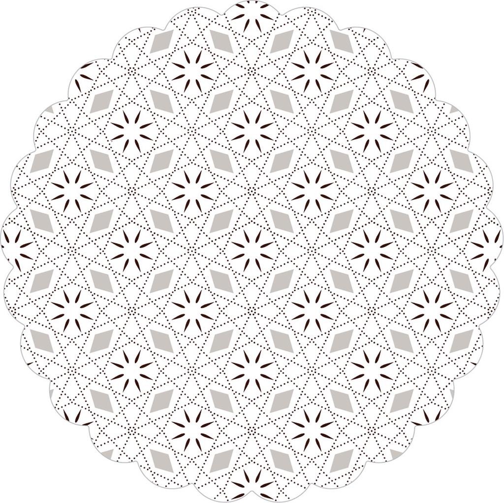 Tissue 9-lg Deckchen Mia braun 105 mm 6x250