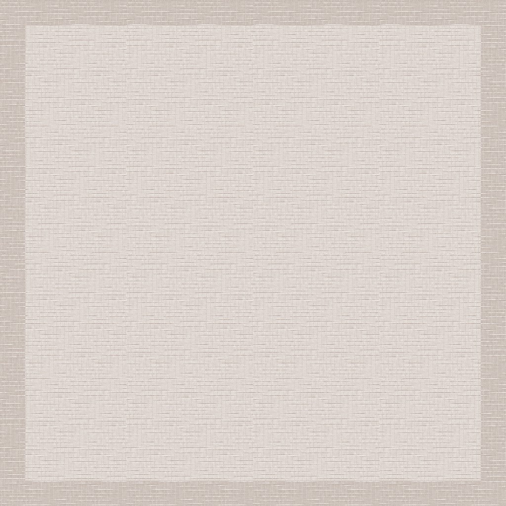 Linclass Tischdecke Stockholm stein 80 x 80 cm 1/8-Falz