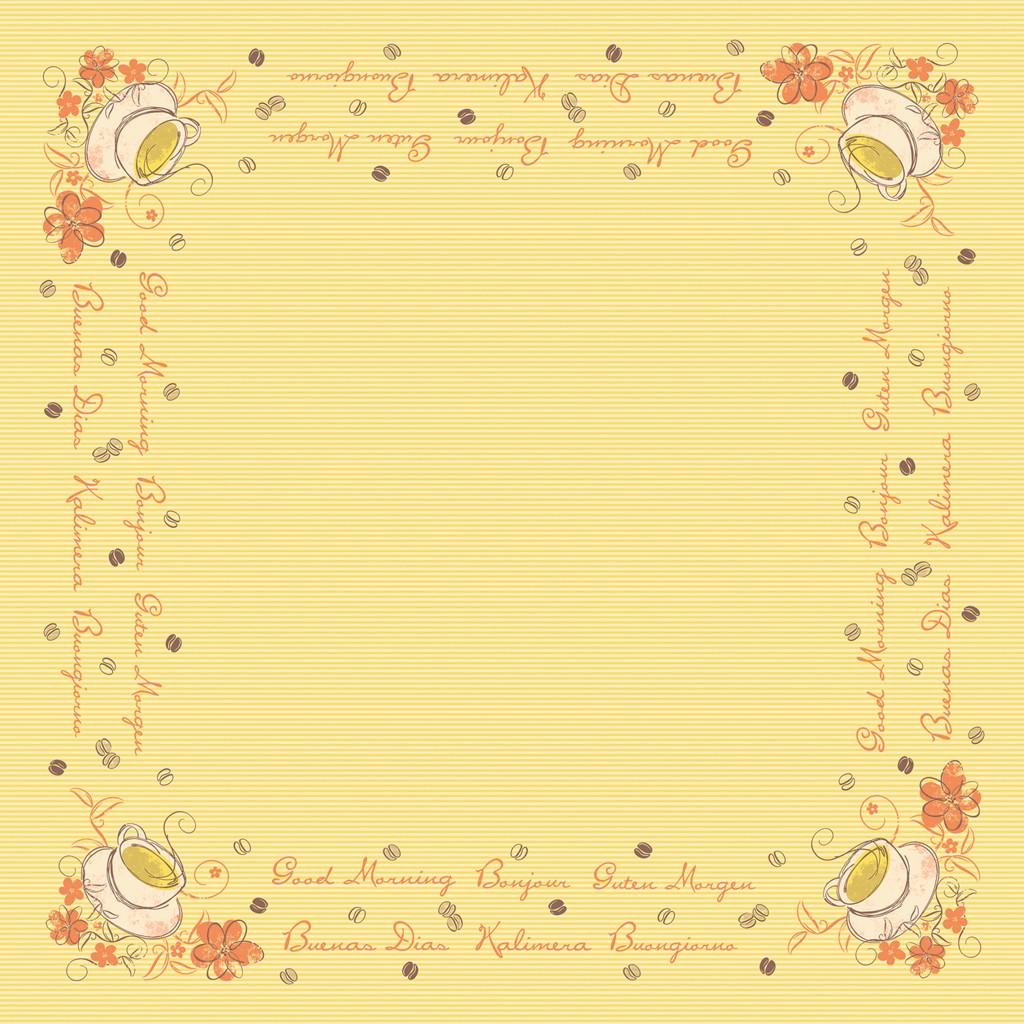 Linclass Tischdecke Sunny New Day 80 x 80 cm 1/8-Falz