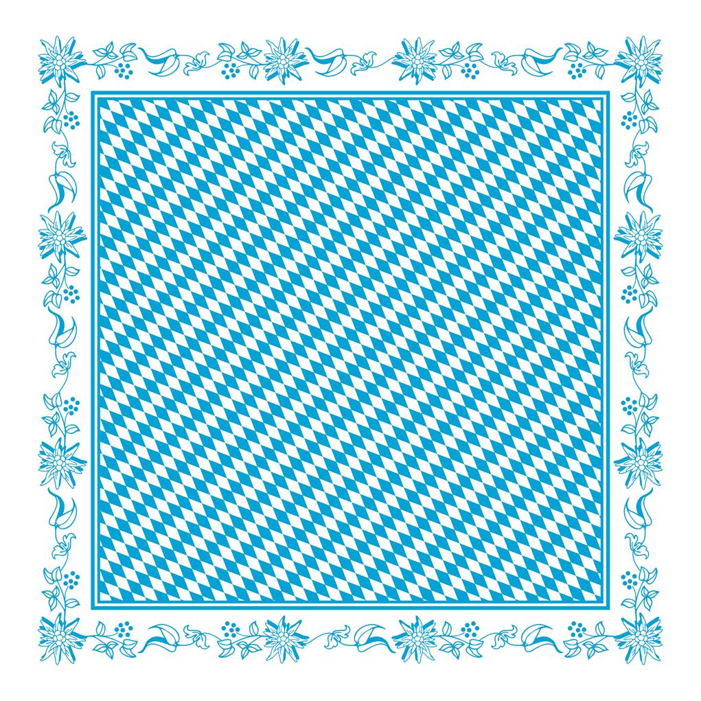 Papier Tischdecke Bayern 80 x 80 cm 1/8-Falz Papier Tischdecke Bayern 80 x 80 cm 1/8-Falz