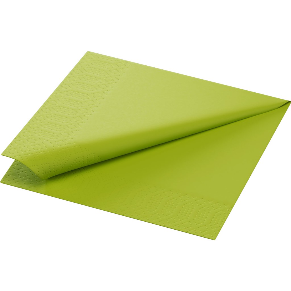 Zelltuchservietten Duni 3 lg 1/4 Falz kiwi, 33x33cm