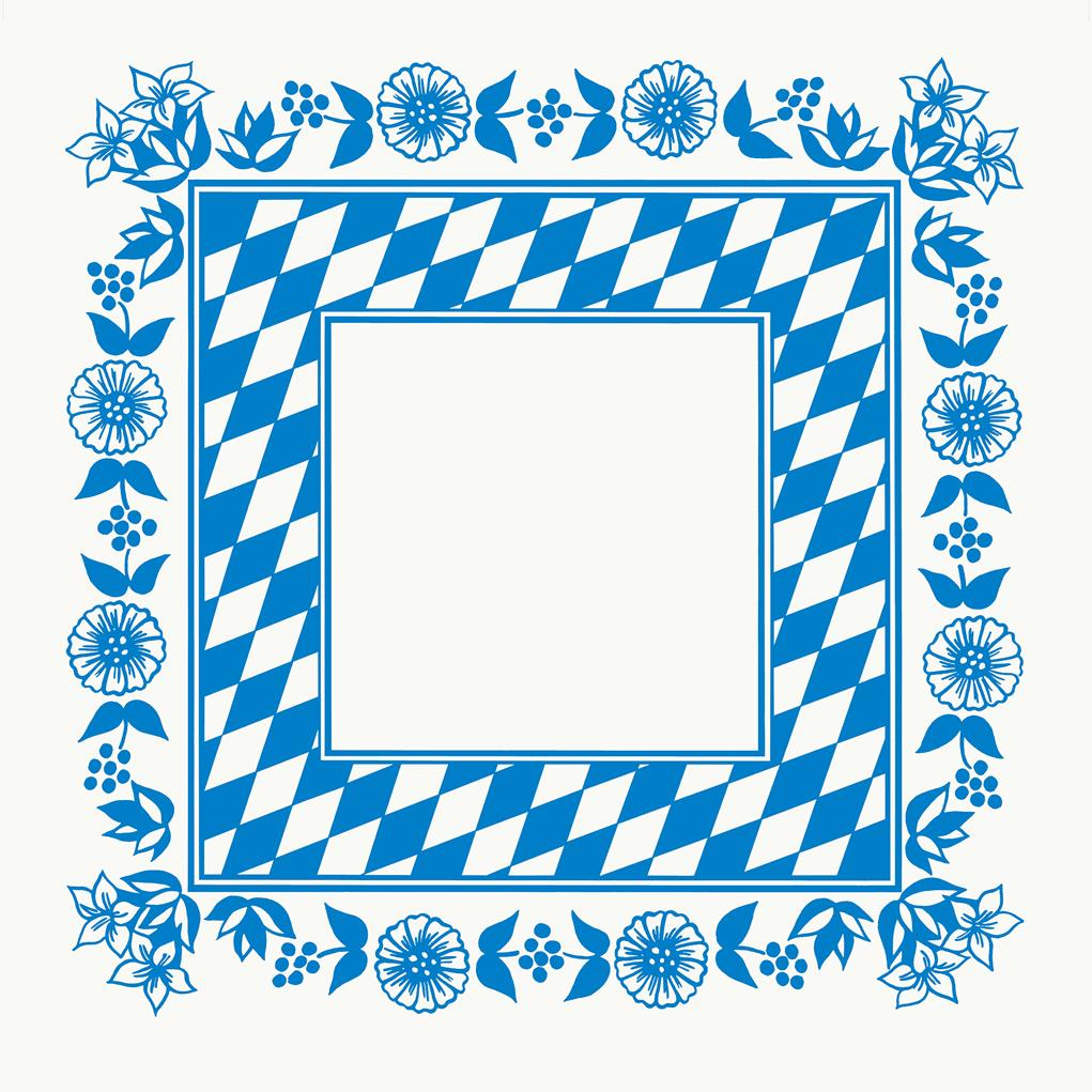 Mitteldecken Dunicel Bayernraute, 84 x 84cm