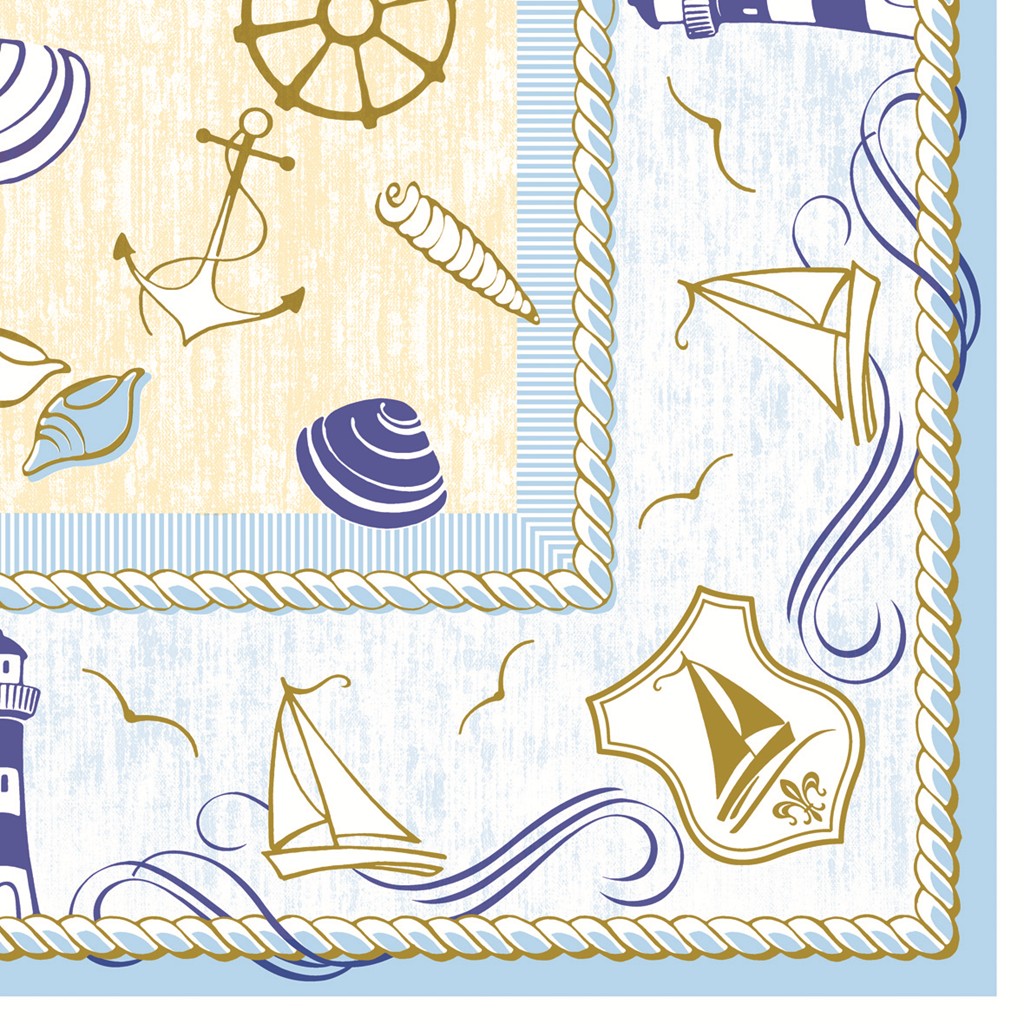 Linclass Serviette Coast 40 x 40 cm 1/4 Falz