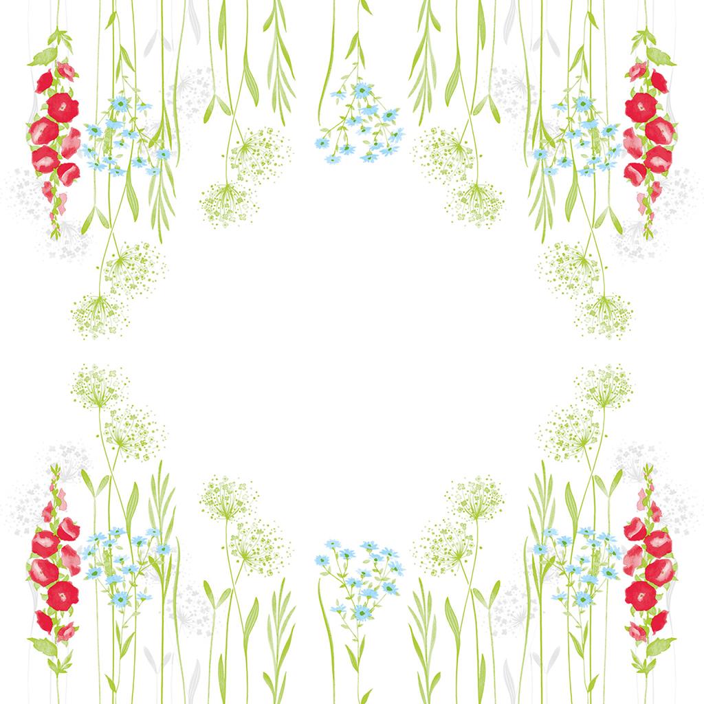 Linclass-Premium Tischdecke  Milli 80 x 80 cm 1/8-Falz