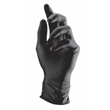 Nitrilhandschuh "Ulith" Gr: M, schwarz schwarz