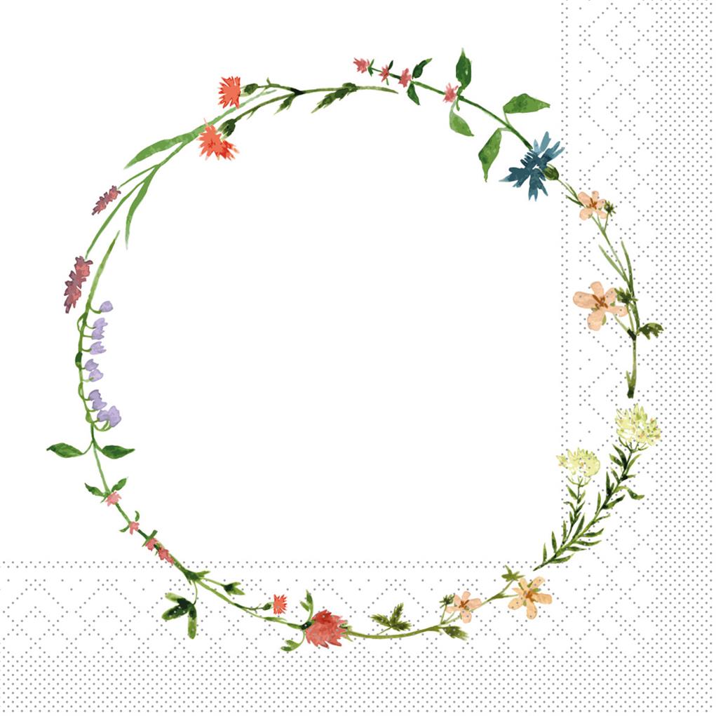 Tissue 3-lagig Serviette Kalina 33 x 33 cm 1/4 Falz