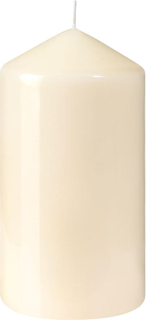 Stumpenkerzen, 60 h cream, 150 x80 Ø cm