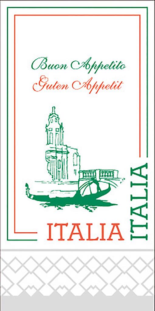 Tissue 2-lg Serviette Italia 40 x 40 cm 1/8 Falz