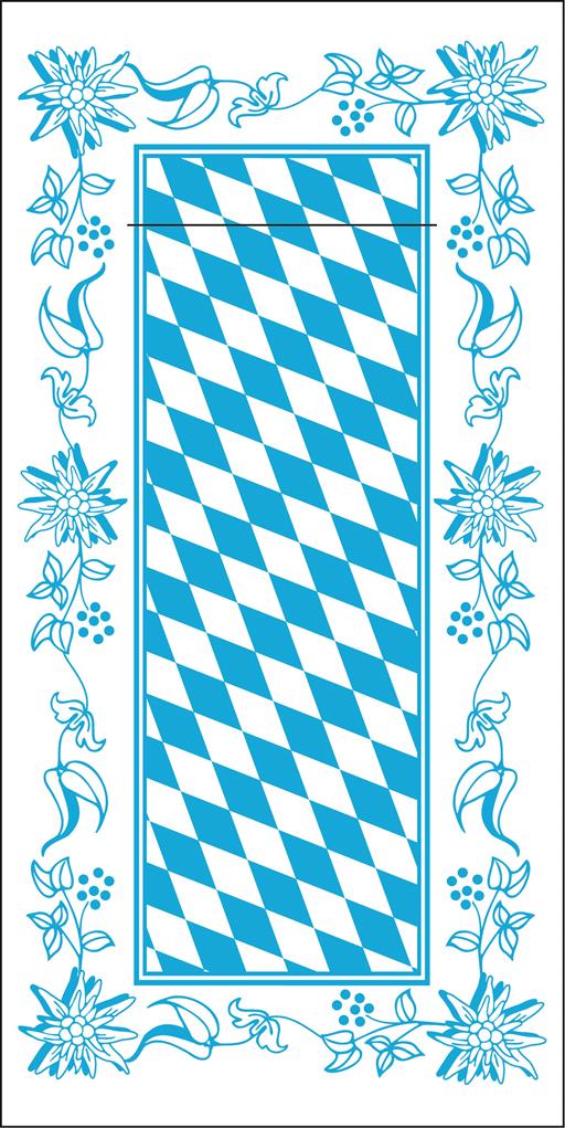 Linclass-Premium Pocket-Napkins Bayern 40 x 40 cm 1/8 Falz Linclass-Premium Pocket-Napkins Bayern 40 x 40 cm 1/8 Falz