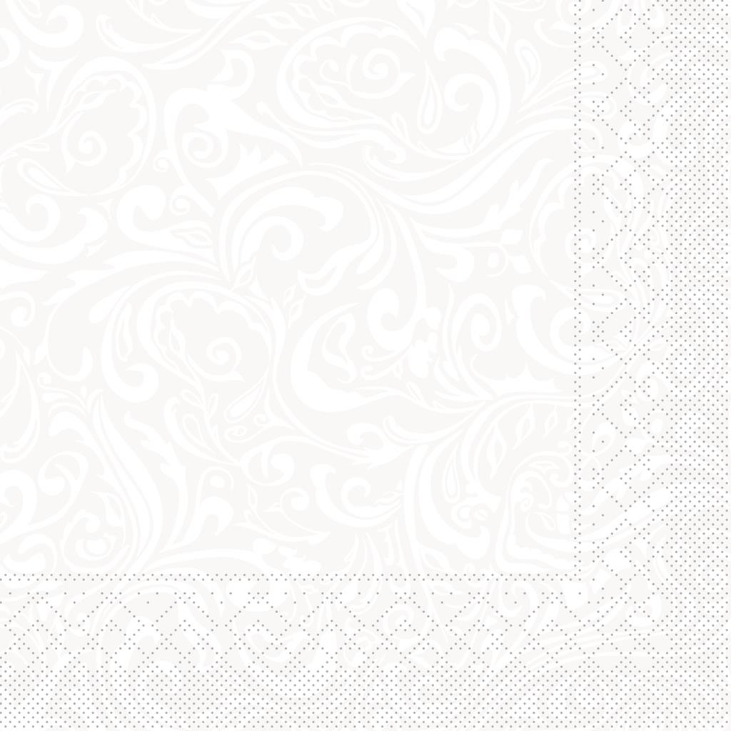 Tissue 3-lg Serviette Lias weiss 40 x 40 cm 1/4 Falz