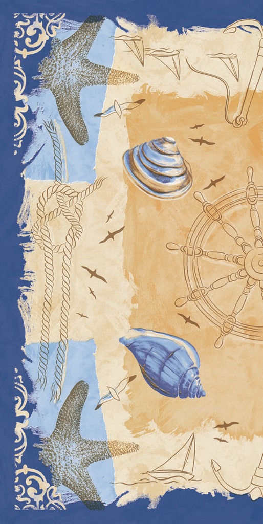 Linclass Tischdecke Del Mar 80 x 80 cm 1/8-Falz