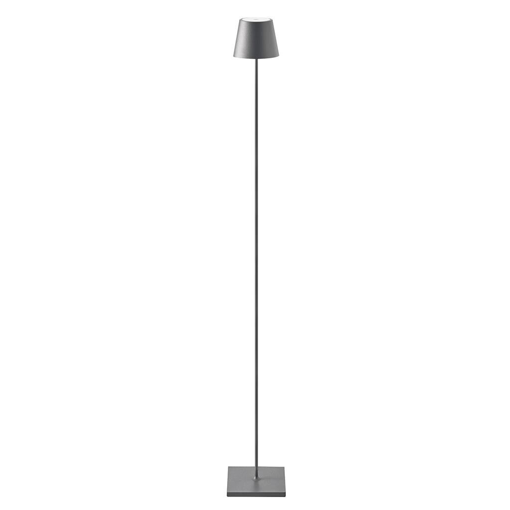 LED Standeuchte kabellos Nuinde 120,0 cm (H) 11,0 cm (D) anthrazit