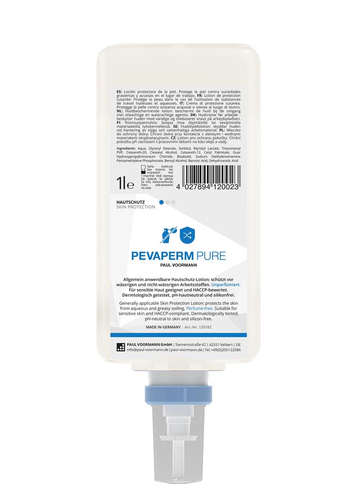 Hautschutz "Pevaperm Pur" 1L Care&Clean