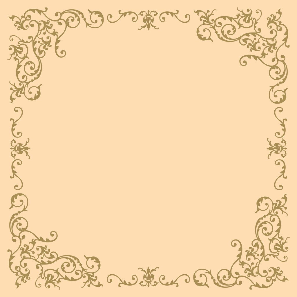 Linclass Tischdecke Pomp creme-gold 80 x 80 cm 1/8-Falz