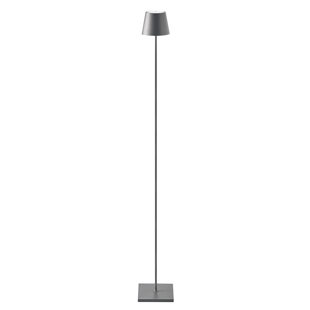 LED Standeuchte kabellos Nuinde 120,0 cm (H) 11,0 cm (D) anthrazit