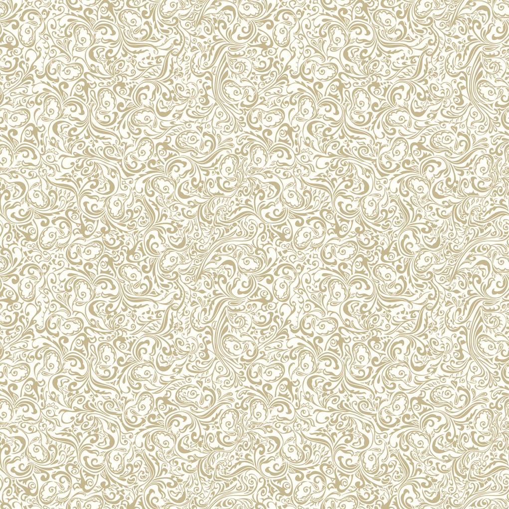 Linclass Tischdecke Lias champagner 80 x 80 cm 1/8-Falz