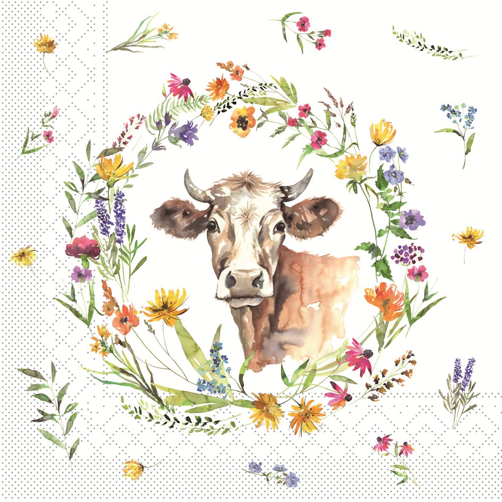 Tissue Serviette Molly 33 x 33 cm 1/4 Falz 3-lg
