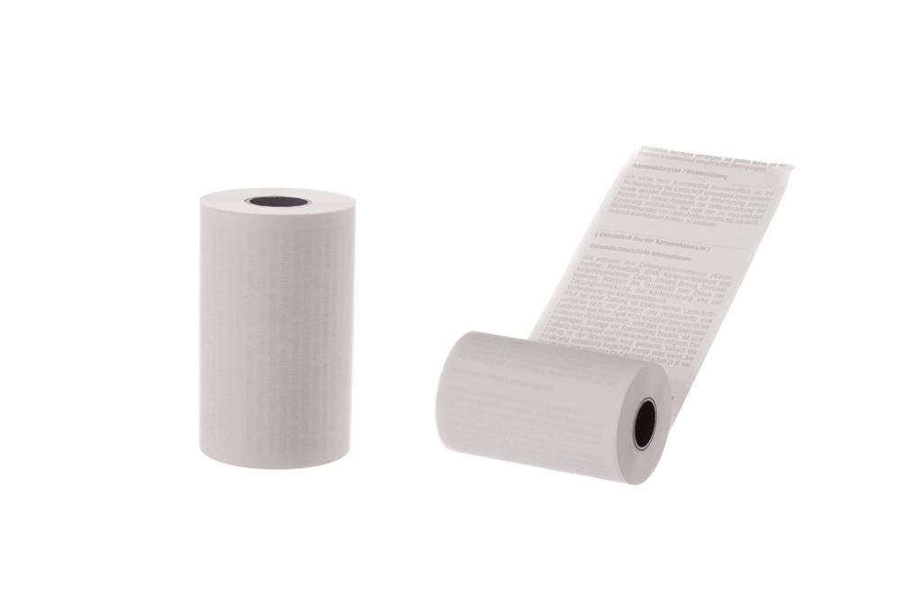 Thermorollen mit Sepa-Lastschrifttext (B)57mm x (Ø)30mm x (Kern)12mm