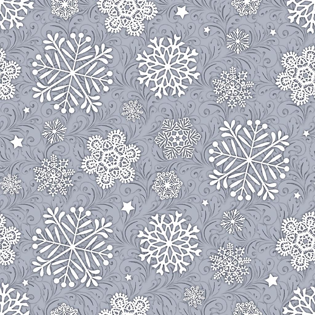 Linclass Serviette  Steven silbergrau 40 x 40 cm 1/4 Falz