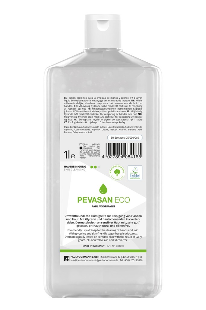 Hautreinigung "Pevasan Eco" 1L Hartflasc