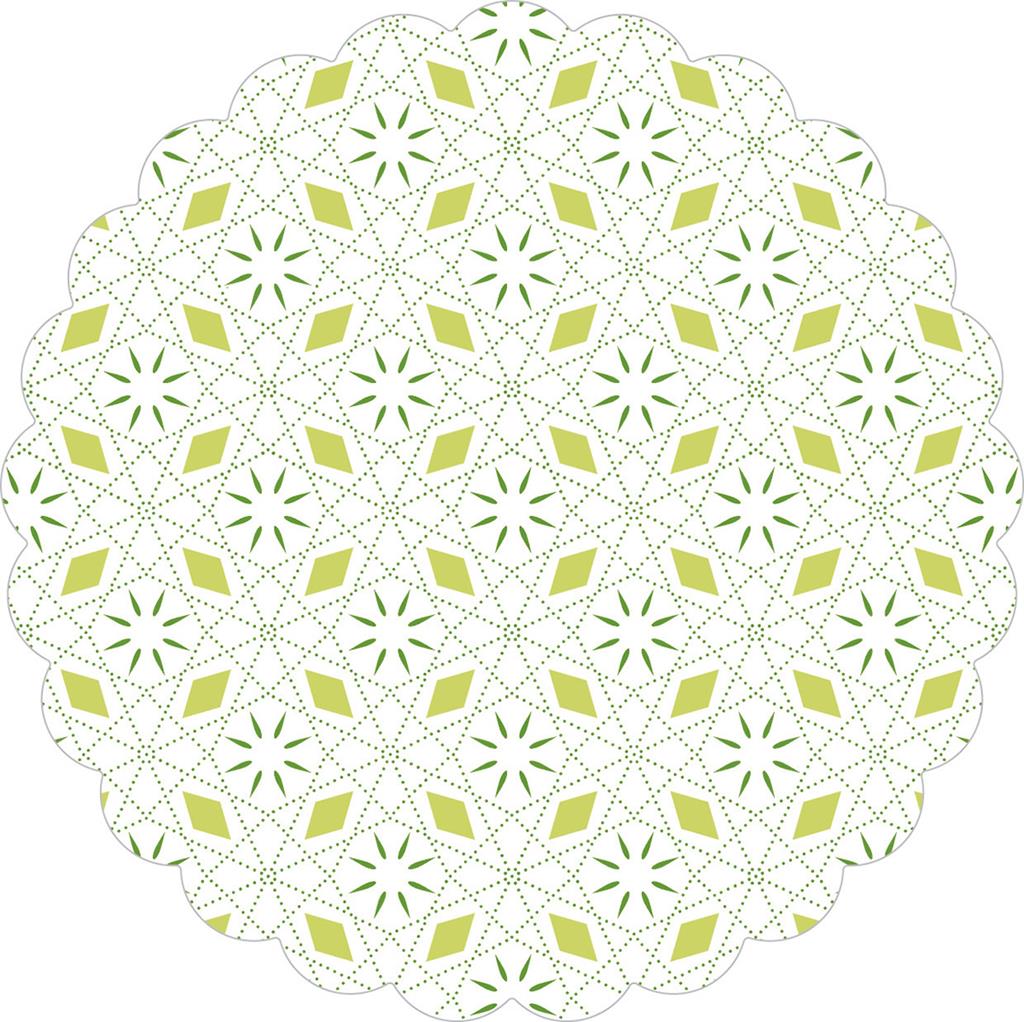 Tissue 9-lg Deckchen Mia grün 105 mm 6x250