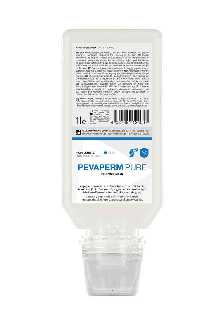 Hautschutz "Pevaperm Pure" 1L Softflasch