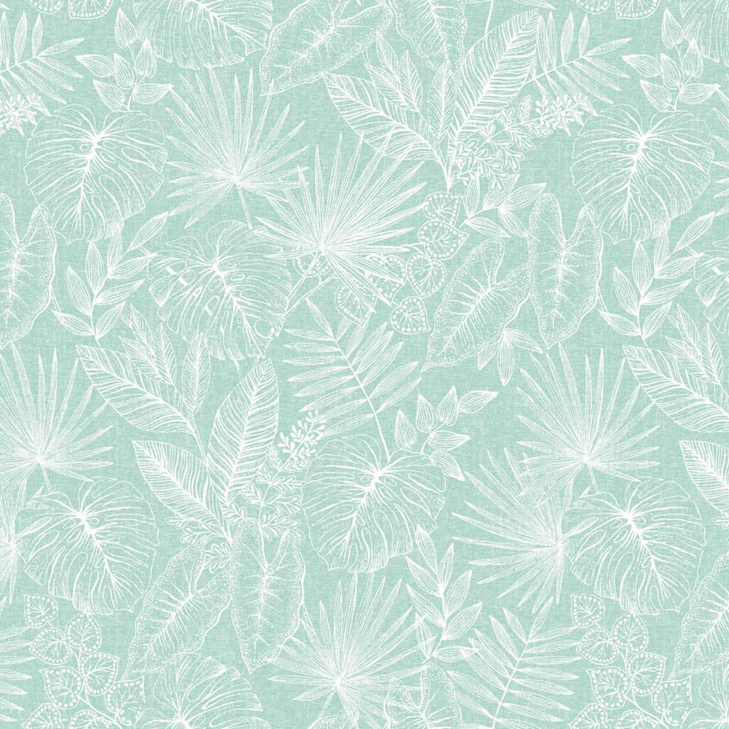 Linclass Tischdecke Kona sky 80 x 80 cm 1/8-Falz