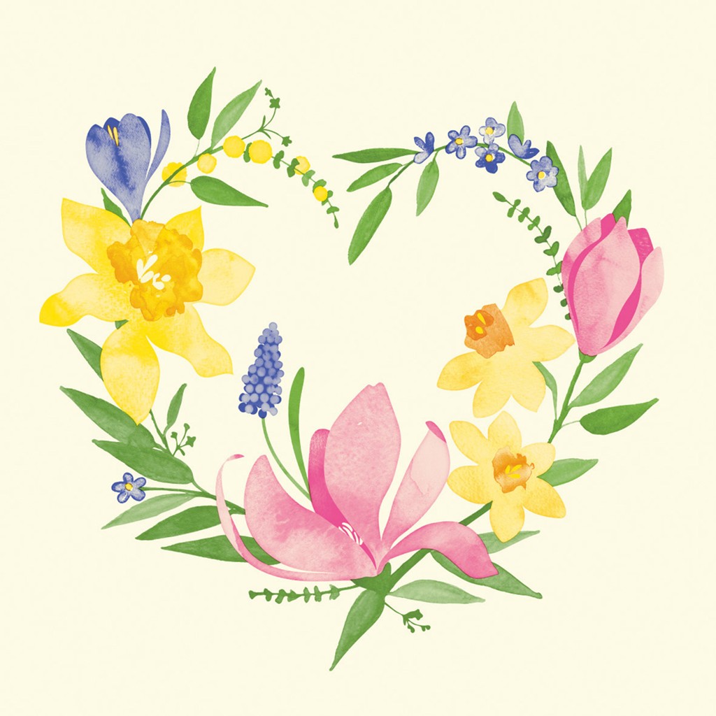 Linclass Serviette Laura 40 x 40 cm 1/4 Falz