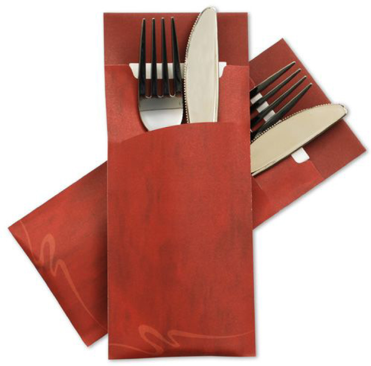 Pochetto "Marble Burgundy"