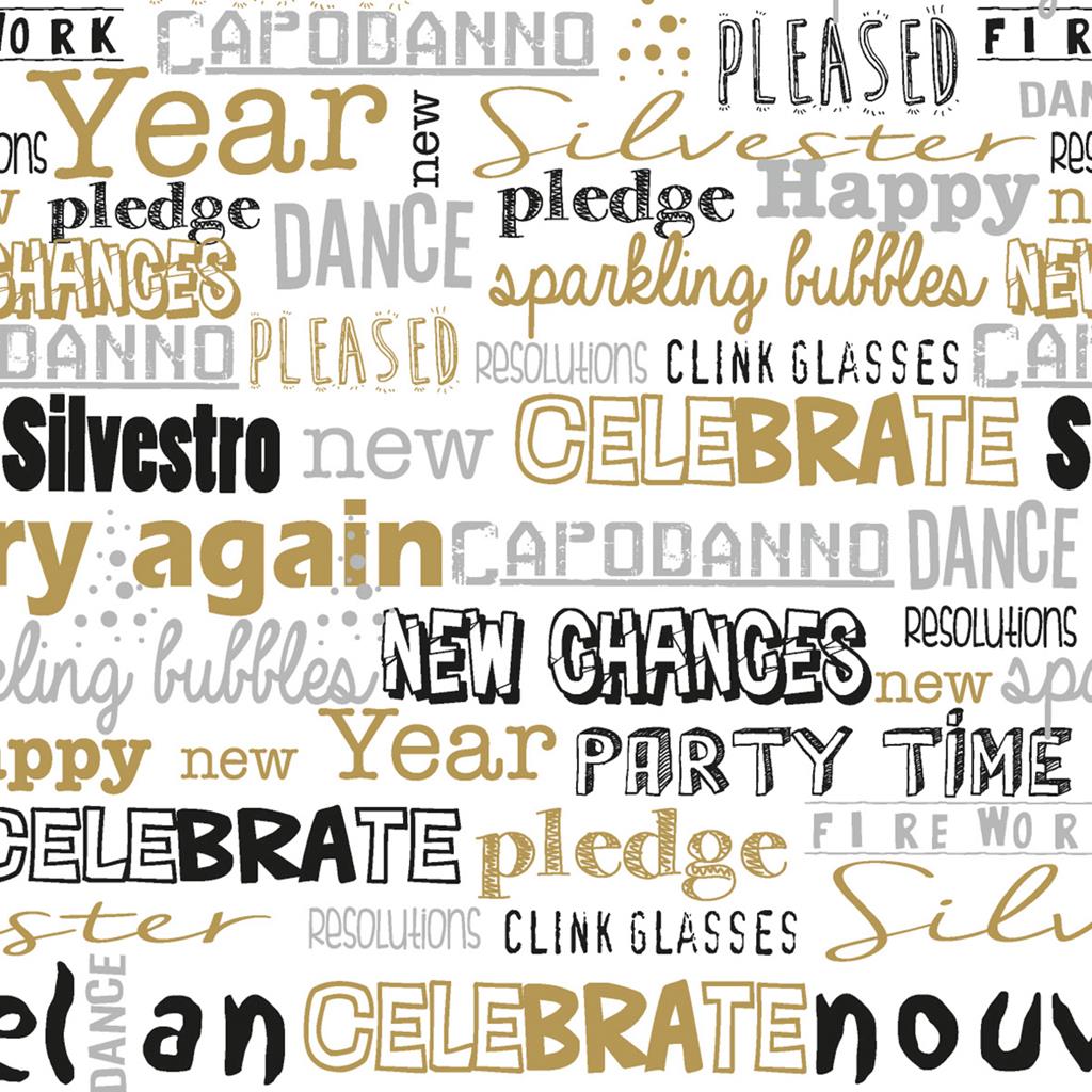 Linclass Serviette  San Silvestro 25 x 25 cm 1/4 Falz