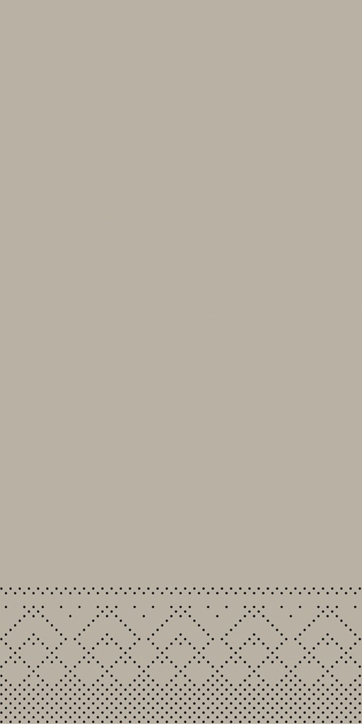 Tissue Serviette Basic beige grey 33 x 33 cm 1/8 Falz 3-lg.