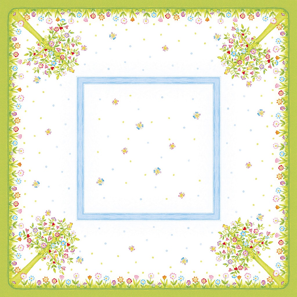 Linclass Tischdecke Insa 80 x 80 cm 1/8-Falz