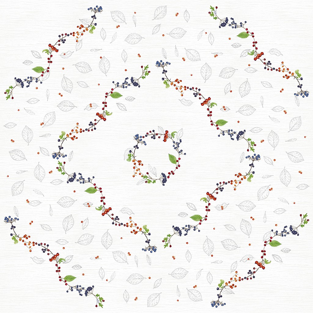 Linclass Tischdecke Brenda 80 x 80 cm 1/8-Falz