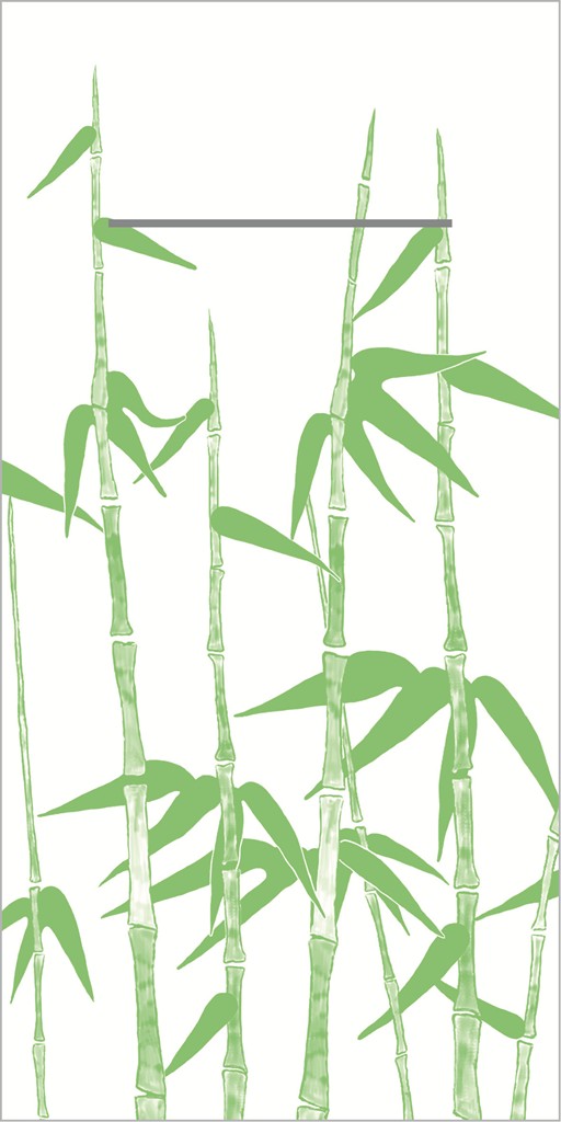 Linclass Pocket-Nap. Green Bamboo 40 x 40 cm 1/8 Falz
