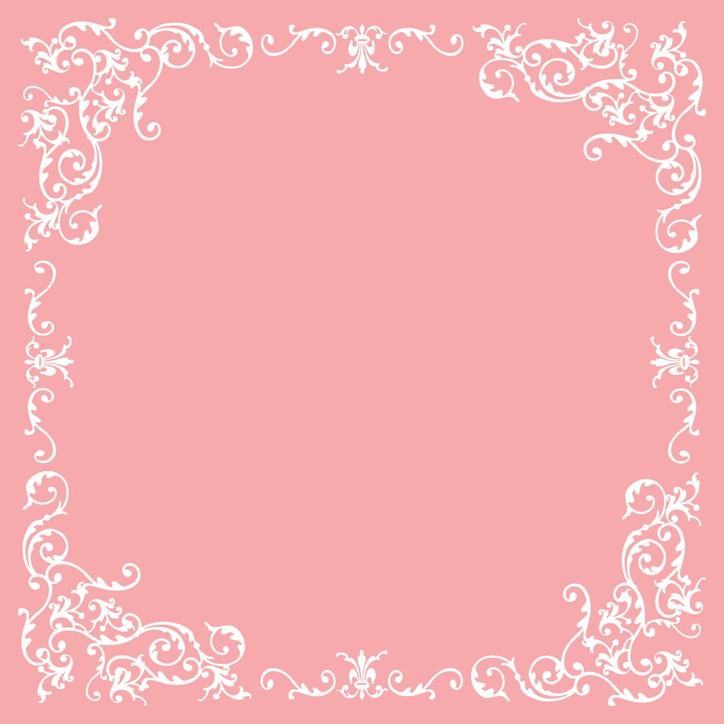 Linclass Tischdecke Pomp rosa-weiss 80 x 80 cm 1/8-Falz